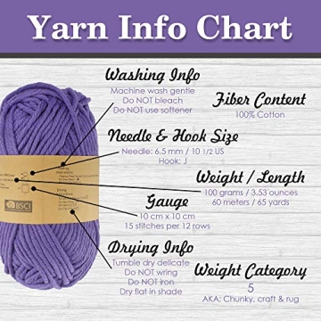 Buy JubileeYarn Lacery Chunky Cotton Yarn - 4 Skeins
