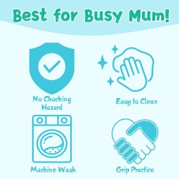 Babygoal Neutral Pacifier Clips 6 Pack Safe Stylish Holders