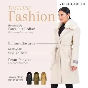 Elegant Vince Camuto Winter Trench Coat for Women