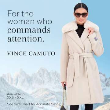 Elegant Vince Camuto Winter Trench Coat for Women