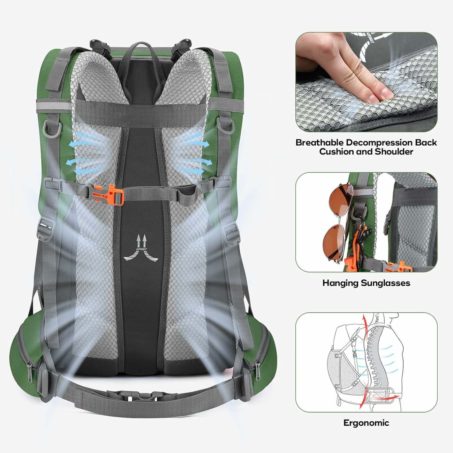 Maelstrom 40L Waterproof Hiking Backpack for Travel