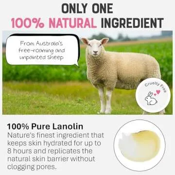 Dr. Lipp Original Nipple Balm 0.27 fl oz/8ml – 10-in-ONE Multi-Purpose Moisturizer for Dry Skin, Lips, Hair, Cuticles & More – 100% Natural Lanolin Nipple Cream & Lip Balm – Fragrance & Cruelty Free