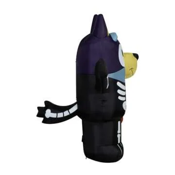Halloween Bluey Skeleton Inflatable 5ft Fun Decor