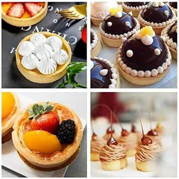 Mungowu 10Pcs Circular Tart Rings for Perfect Baking