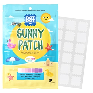 Sunny Patch UV Detection Stickers for Sun Safe Fun