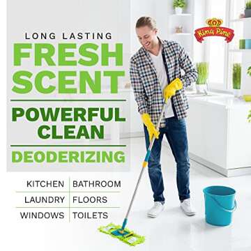 King Pine Concentrated Pine Oil Multi-Surface Cleaner Industrial Strength, Gold, 16 Fl Oz