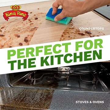 King Pine Concentrated Pine Oil Multi-Surface Cleaner Industrial Strength, Gold, 16 Fl Oz