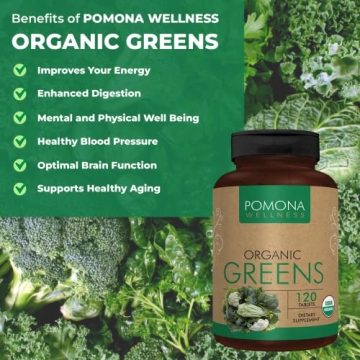 Pomona Wellness Super Greens Supplement for Daily Nutrition