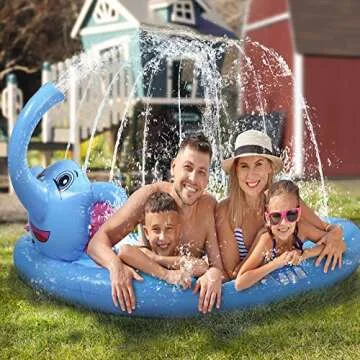 3 in 1 Splash Pad Inflatable Sprinkler Pool for Kids