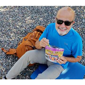 Wild Zora Paleo Freeze Dried Meals for Backpacking & Camping - Healthy Gluten Free & Grain Free Camping Meals/Backpacking Food + No Added Sugar - Great for Travel (Cliffside Coconut Berry 2-Pack)