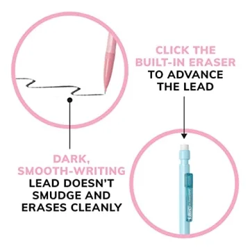 BIC Xtra Smooth 24 Mechanical Pencils Set with Erasers