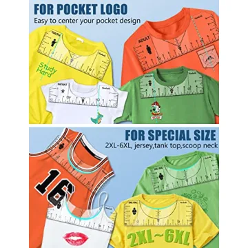 Vowlove Perfect T-Shirt Ruler for Accurate Vinyl Alignment