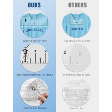 Vowlove Perfect T-Shirt Ruler for Accurate Vinyl Alignment