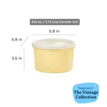 Tupperware Heritage Collection Canister Set - 8 Piece