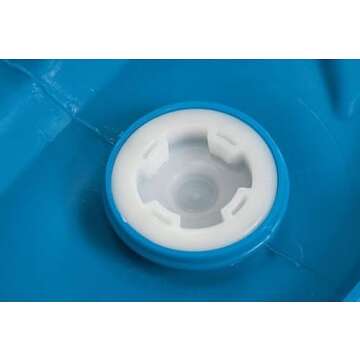 55 Gallon Blue Water Barrel | Solid Mold |2 Inch Bung Holes, Good for Long Term Drinking Water Use | BPA Free