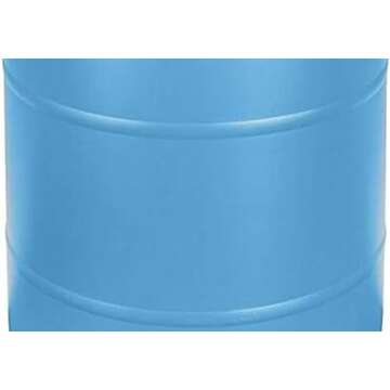 55 Gallon Blue Water Barrel | Solid Mold |2 Inch Bung Holes, Good for Long Term Drinking Water Use | BPA Free