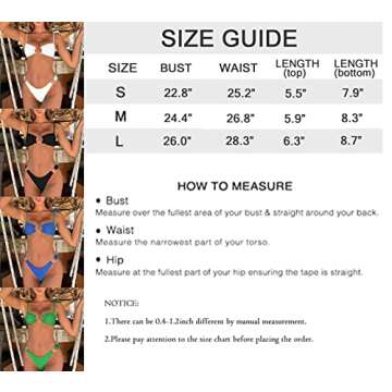 Women's String Bikini Swimsuits, Sexy O-Ring High Cut Cheeky Thong Swimwear Two Pieces Bathing Suits (M, Black)