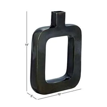 Deco 79 Aluminum Vase - Contemporary Home Centerpiece
