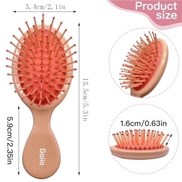 Mini Travel Hair Brush Set for Easy Detangling