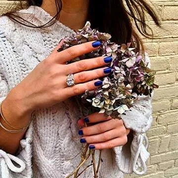 UNY Jewelry Twisted Cable Ring with CZ for Women