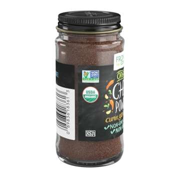 Frontier Chili Powder, Organic, 1.94 Ounce (Pack of 12)