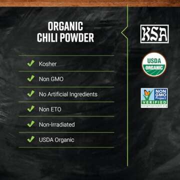 Frontier Chili Powder, Organic, 1.94 Ounce (Pack of 12)