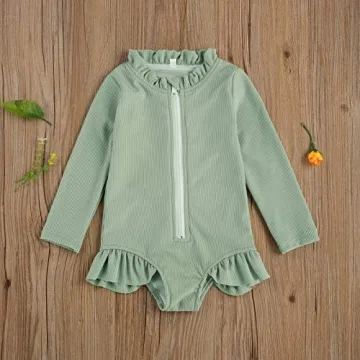 Stylish Karuedoo Baby Girl Swimsuit with Sun Protection