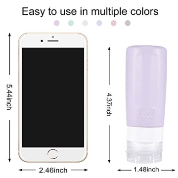 sincewo Travel Bottles Leakproof 3oz Travel Size Containers