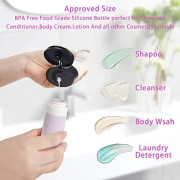 sincewo Travel Bottles Leakproof 3oz Travel Size Containers