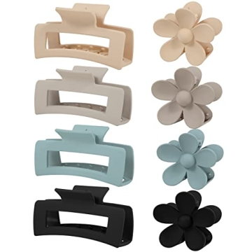 8 Pack Stylish and Durable Hair Clips for Women