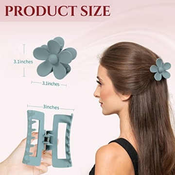 8 Pack Stylish and Durable Hair Clips for Women