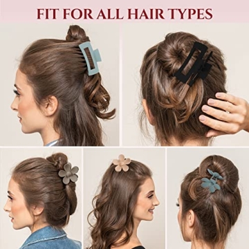 8 Pack Stylish and Durable Hair Clips for Women