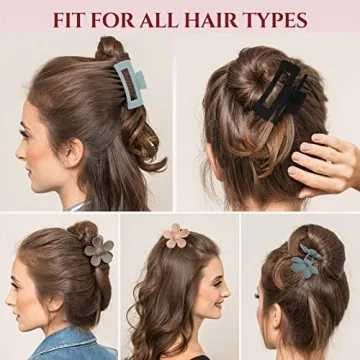 8 Pack Stylish and Durable Hair Clips for Women