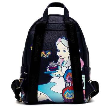 Wondapop Disney Alice in Wonderland 12" Vegan Leather Mini Backpack