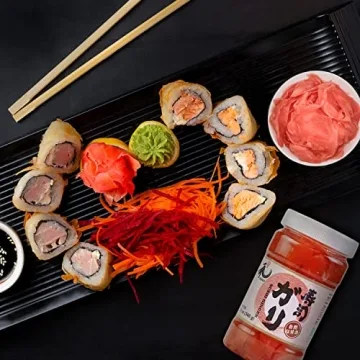 YUHO Natural Sushi Ginger, Sweet & Spicy 12 oz Jars