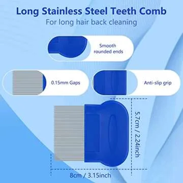 FUYIHGL 4-in-1 Dog & Cat Comb Set for Easy Grooming