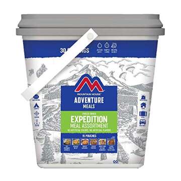 Mountain House 14-Day Emergency Food Supply | Freeze Dried Survival & Emergency Food | 84 Servings & Expedition Bucket | Freeze Dried Backpacking & Camping Food | 30 Servings