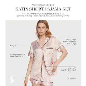 Victoria's Secret Satin Pajama Set Luxurious Comfort