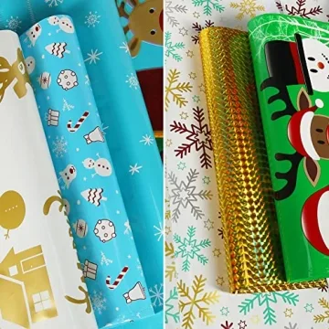 HRX Holiday Drawstring Gift Bags - 30 Christmas Pouches