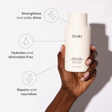 OUAI Medium Shampoo Conditioner Set Sulfate-Free Hydrating