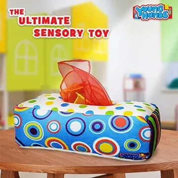 Sensory Pull Along Baby Tissue Box Montessori Toy for All