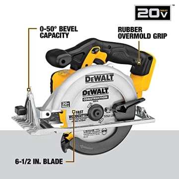 DEWALT 20V MAX Circular Saw with 6-1/2-Inch Blade