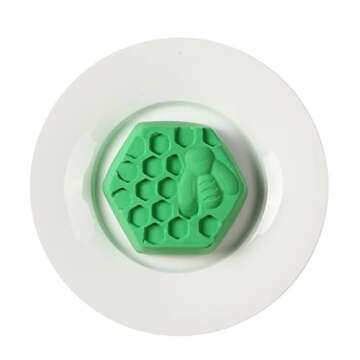 DD-life 2Pcs 3D Bee Silicone Soap Molds, Hexagonal Honeycomb Silicone Molds for Homemade Soaps Chocolate Jelly Cake Making