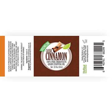 Healing Solutions 10ml Cassia Cinnamon Essential Oil