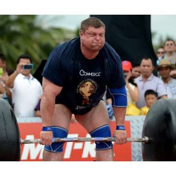 IronMind Strong-Enough Lifting Straps (Pair) - Blue Nylon Wrist Wraps for Weightlifting, Deadlifts, Strength Training