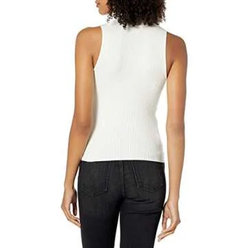 The Drop Women's Karolina Sleeveless Mock Neck Sweater
