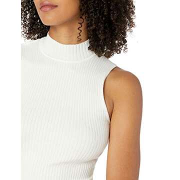 The Drop Women's Karolina Sleeveless Mock Neck Sweater