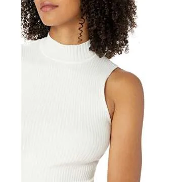 The Drop Women's Karolina Sleeveless Mock Neck Sweater