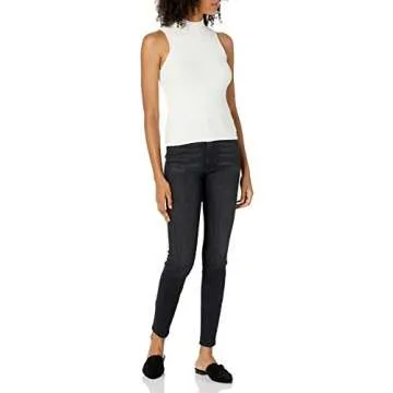 The Drop Women's Karolina Sleeveless Mock Neck Sweater