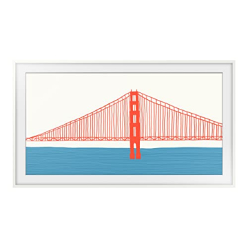 Customizable White Bezel for Samsung Frame TV